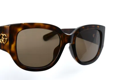 Pre-owned Gucci Gg1599sa 002 Havana Brown Women's Authentic Sunglasses 52-20-135