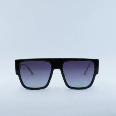 Pre-owned Dior 30montaigne S3u 12a1 Black/gradient Grey 58-18-130 Sunglasses In Gray