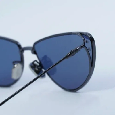 Pre-owned Dior Miss B1u H4b0 Gunmetal/blue 63-14-135 Sunglasses