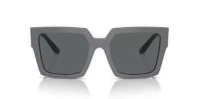 Pre-owned Dolce & Gabbana Dg4446b-309087-53 Grey Sunglasses In Gray