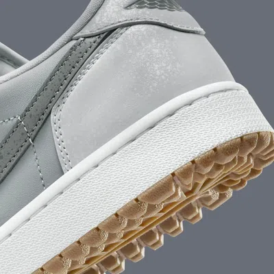 Pre-owned Jordan Nike Air  1 Low "wolf Grey/white/gum Medium Brown/iron" Men's Golf Shoe In Wolf Grey/white/gum Medium Brown/iron Grey