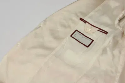 Pre-owned Brunello Cucinelli $4,995  Men's Corduroy Tuxedo Jacket A242 In White