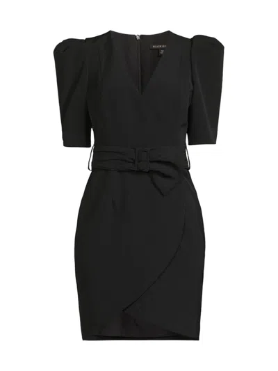 Shop Black Halo Women's Maricopa Belted Dress In Black