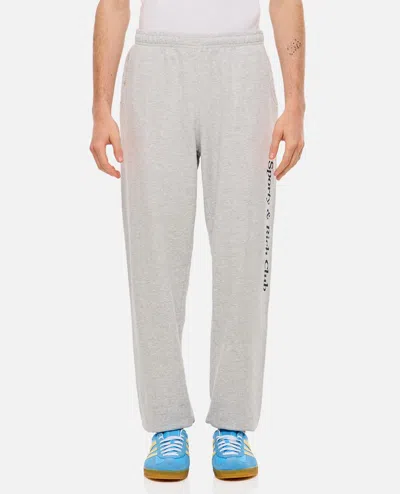 Shop Sporty And Rich Starter Cotton Sweatpants In Grey