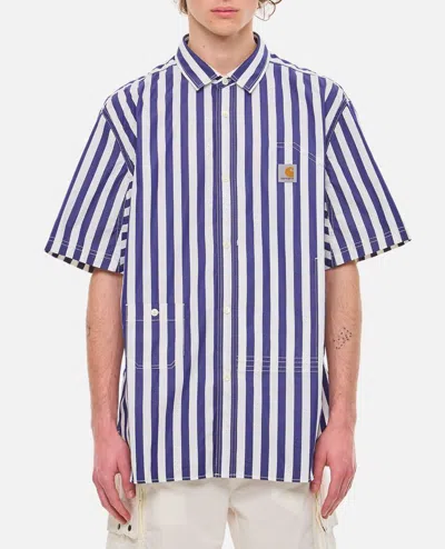 Shop Junya Watanabe Short Sleeve Stripes Shirt   Carhartt Wip In Multicolor