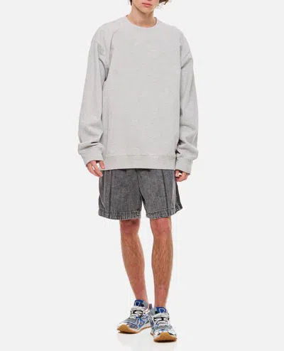 Shop Wooyoungmi Cotton Shorts In Grey