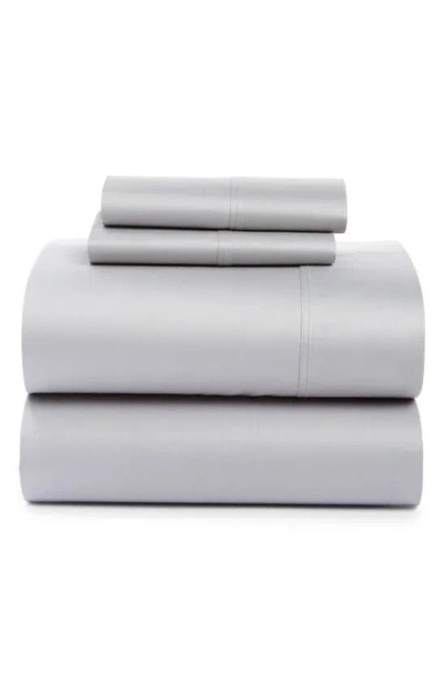 Shop Hotel Espalma 300 Thread Count Cotton Percale Queen 4-piece Sheet Set In Grey