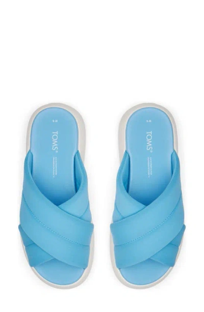Shop Toms Platform Sandal In Blue