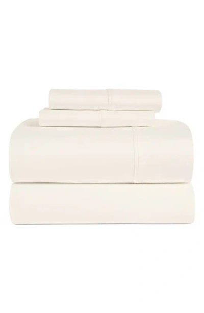 Shop Hotel Espalma 300 Thread Count Cotton Percale King 4-piece Sheet Set In Ivory