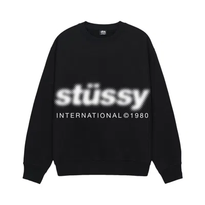 Pre-owned Stussy Blur Crew 'black'