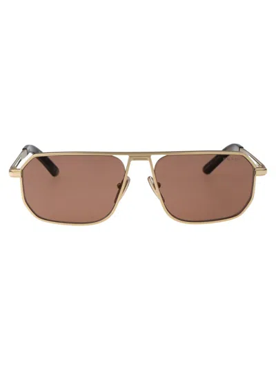 Shop Prada Eyewear Aviator Sunglasses In Multi