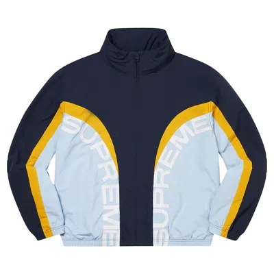 Pre-owned Supreme Curve Track Jacket 'navy' In Blue