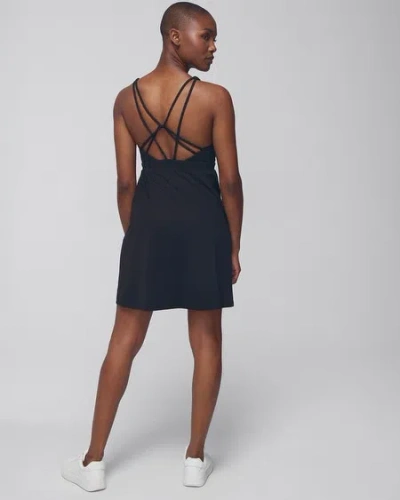 Shop Soma Women's 24/7 Strappy Back Sport Dress In Black Size Xs |