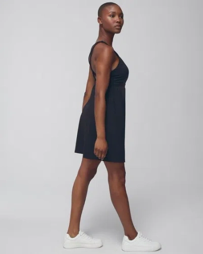 Shop Soma Women's 24/7 Strappy Back Sport Dress In Black Size 2xl |