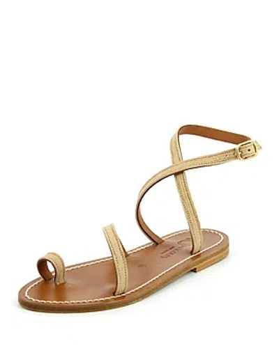 Shop Kjacques K.jacques Women's Loki Flat Sandals In Tan