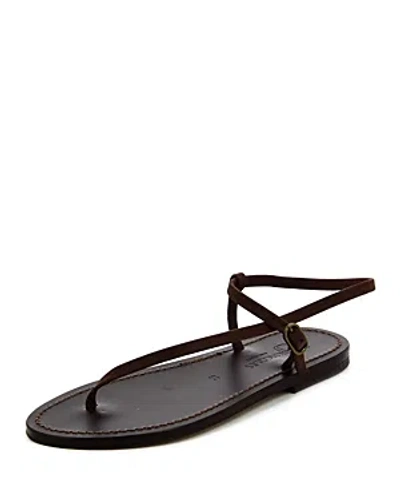Shop Kjacques K.jacques Women's Vassili Ankle Strap Flat Sandals In Ebony