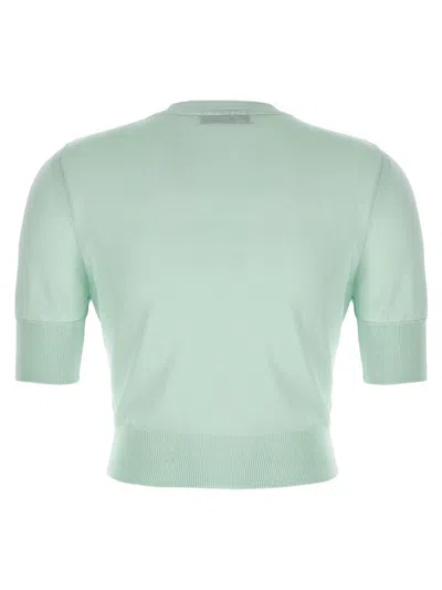 Shop Antonino Valenti 'leonora Carrington' Crop Sweater In Green