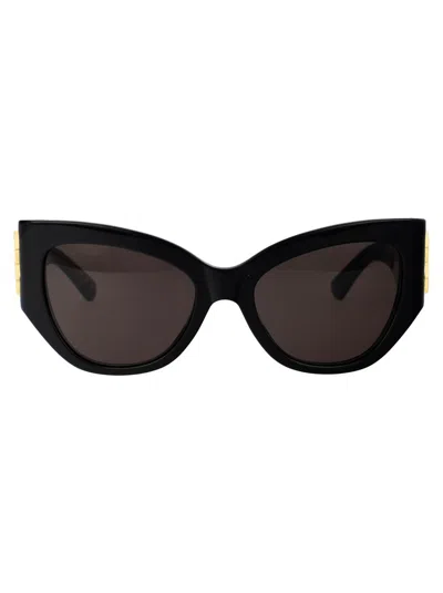 Shop Balenciaga Sunglasses In 002 Black Black Grey