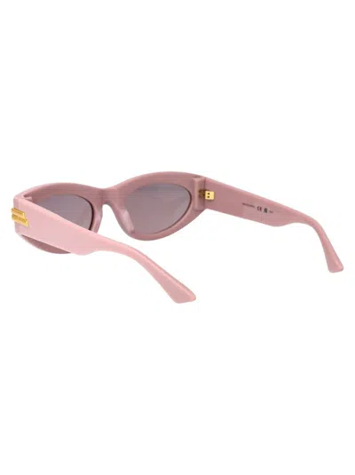 Shop Bottega Veneta Sunglasses In 006 Pink Pink Violet