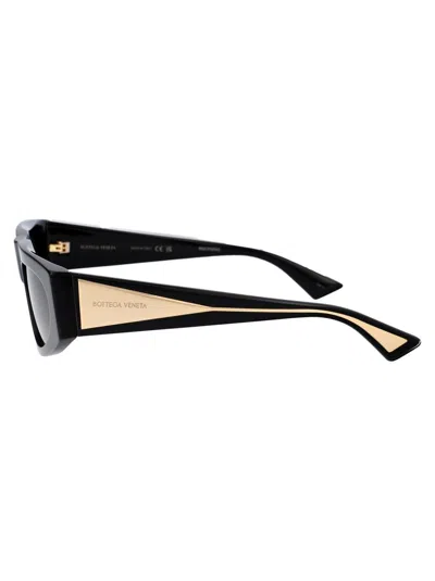 Shop Bottega Veneta Sunglasses In 001 Black Crystal Grey