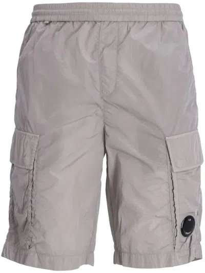 Shop C.p. Company Chrome-r Cargo Shorts In Gray