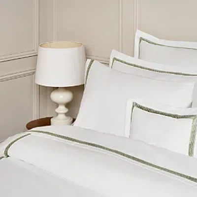 Shop Amalia Home Collection Douro Egyptian Cotton Duvet Cover, Queen In White/green Forest