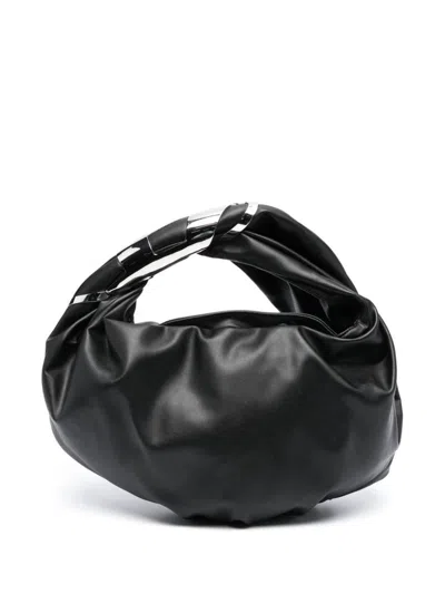 Shop Diesel Curled Bag In Black