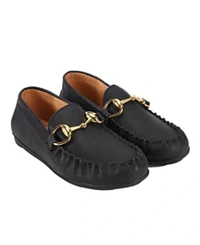 Shop Zeebrakids Boys' Buckle Moccasin - Toddler, Little Kid, Big Kid In Black