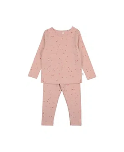 Shop Pouf Baby Girls' Geometric Print Set - Baby, Little Kid, Big Kid In Pink