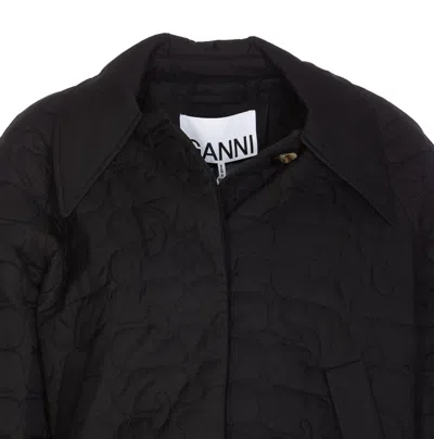 Shop Ganni Jackets In Black