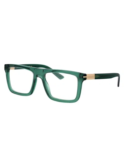 Shop Gucci Optical In 003 Green Green Transparent
