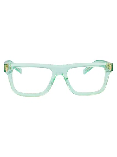 Shop Gucci Optical In 004 Green Green Transparent