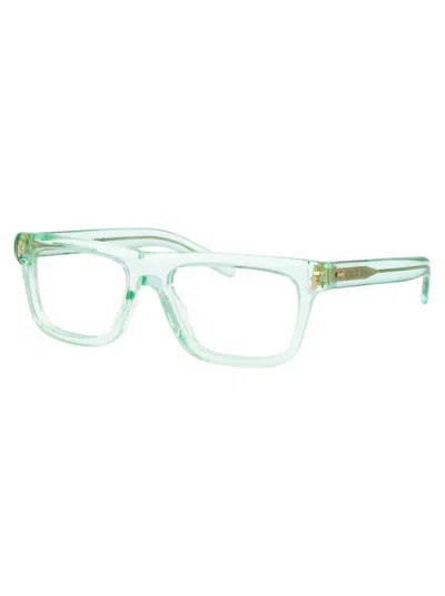 Shop Gucci Optical In 004 Green Green Transparent