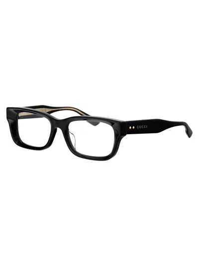 Shop Gucci Optical In 001 Black Black Transparent