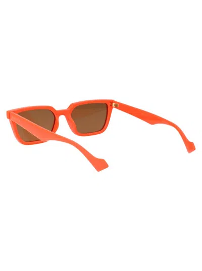 Shop Gucci Sunglasses In 004 Orange Orange Brown