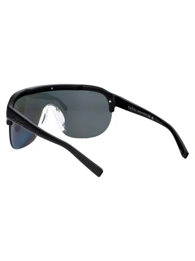 Shop Gucci Sunglasses In 003 Black Black Silver