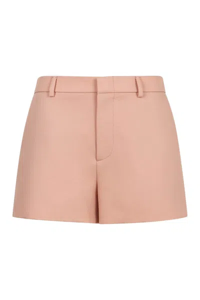 Shop Gucci Wool Shorts In Pink
