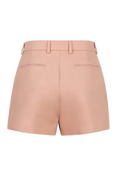 Shop Gucci Wool Shorts In Pink