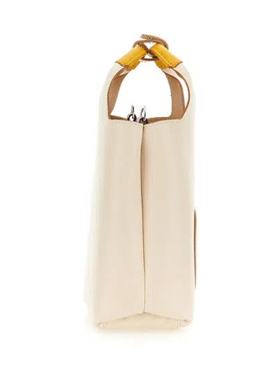 Shop Hogan "h" Mini Shopping Bag In Ivory