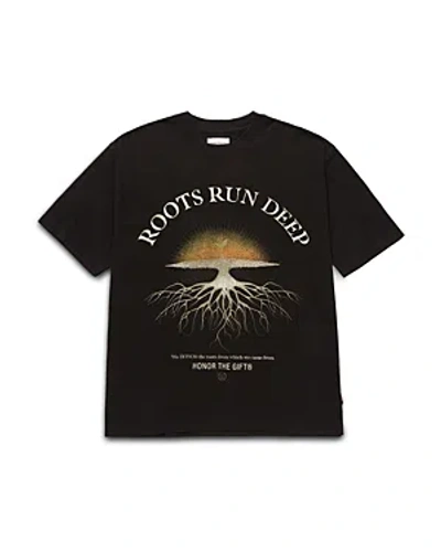 Shop Honor The Gift Oversized Fit Roots Run Deep Graphic Tee In Black