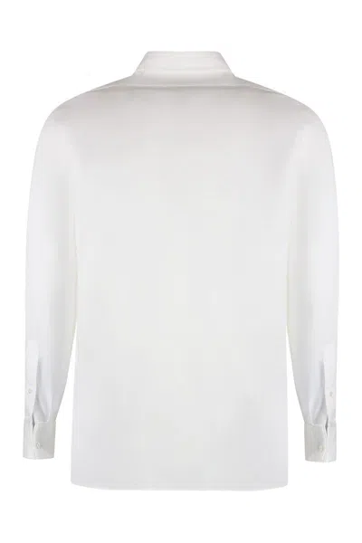 Shop Maison Margiela Cotton Shirt In White