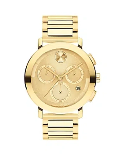 Shop Movado Bold Evolution 2.0 Chronograph Watch, 42mm In Gold