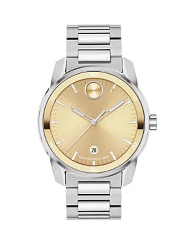 Shop Movado Bold Verso Watch, 42mm In Gold/silver