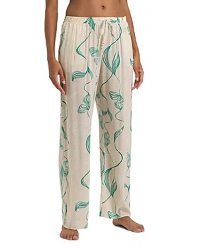 Shop Hanro Sleep & Lounge Woven Viscose Pants In Lively Lines