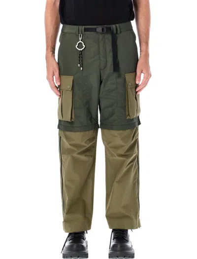 Shop Moncler Genius Adjustable Trousers In Brown