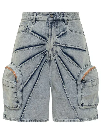 Shop Pdf Guerrilla Short Pants In Blue