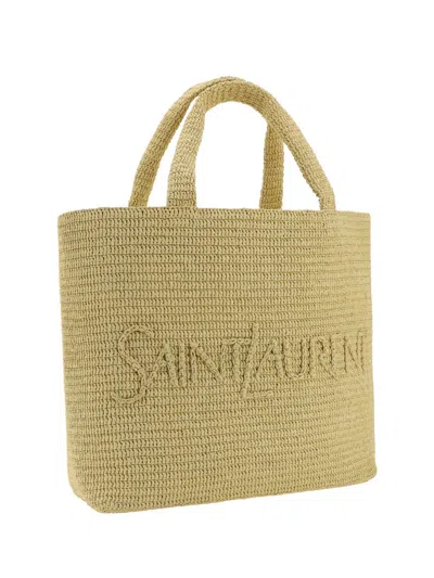 Shop Saint Laurent Handbags In Naturale