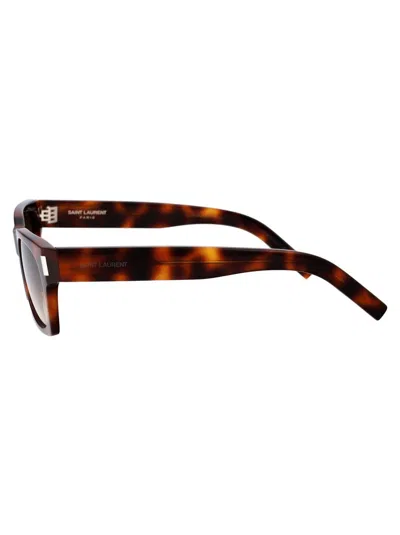 Saint Laurent Sl 402 Sunglasses In Unisex Havana Havana Brown