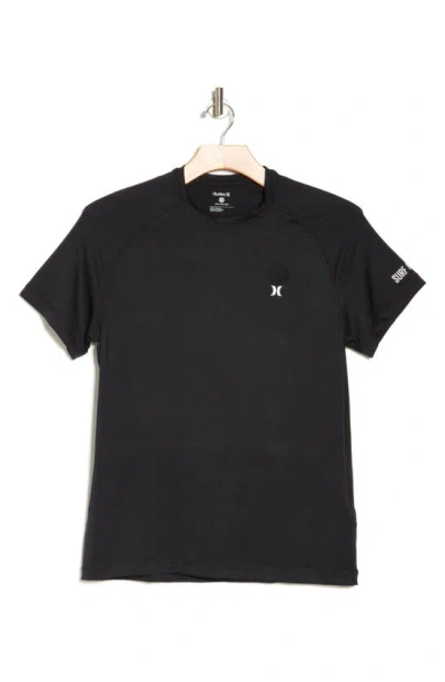 Shop Hurley Surf & Enjoy Short Sleeve Sun Shirt In Black