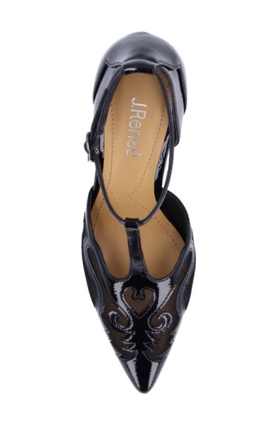 J. Reneé Lisha Rhinestone Pointed Toe Pump In Black